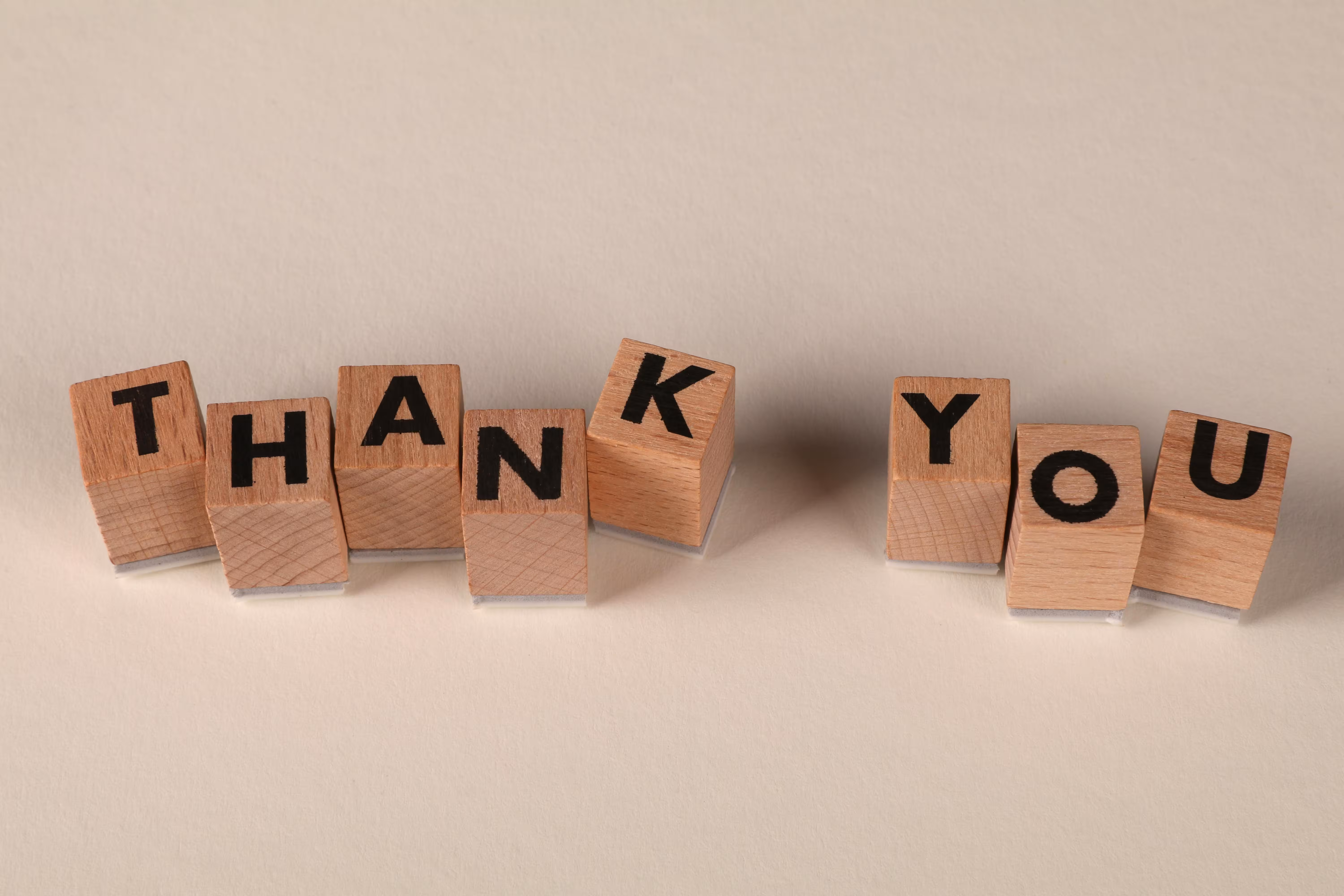 Photo by Ann H from Pexels: https://www.pexels.com/photo/thank-you-message-with-wooden-blocks-32319653/